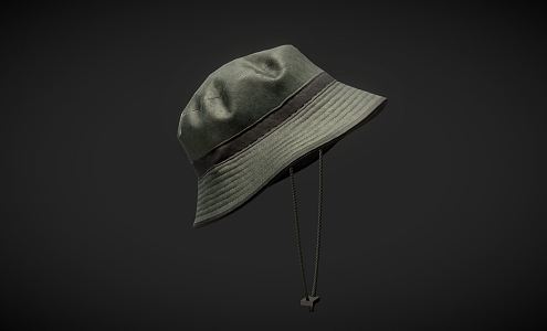 modern hat fisherman hat fishing hat 3d model