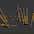 Bullets Pistol Bullets Rifle Bullets Machine Gun Bullets Ammunition Bullet Box Bullets Shooting Bullets 3d model