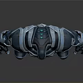 Mechanical Armor Weapon System With Futuristic 3D Model Design And Character