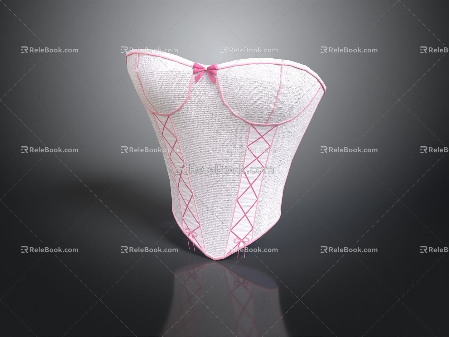 Underwear Bra Full Cup Bra Strapless Bra Silk Cotton Padded Bra Traceless Bra 3d model