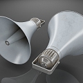 Vintage Horn Speaker Megaphone 3d model