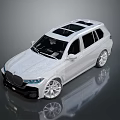 White BMW SUV With Panoramic Sunroof Modern Design And Silver Wheels