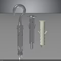 Durable Hardware Tools Featuring Hooked Metal Expansion Bolts Metal Screws And Plastic Anchors