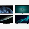 Modern Ultra Slim TV Models With High Definition Displays And Diverse Screen Content