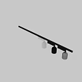 Modern White Spotlight Track Mounted Ceiling Lighting With Lens Cover Design