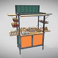 Food For The Hungry Food Stall With Variety Of Pastries Bread Snacks On Display Shelves