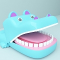 cartoon doll hippo toy 3d model