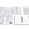 Modern Notebook Open Book Notebook 3d model