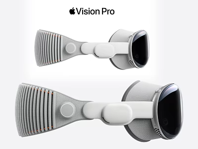 Apple Vision Pro Mixed Reality Headset With Sleek Design And Advanced Features 3d model