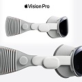 Modern VisionPro Apple V R Headset Apple Vision Apple V R Virtual Reality Virtual Interactive Headset 3d model