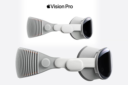 Modern VisionPro Apple V R Headset Apple Vision Apple V R Virtual Reality Virtual Interactive Headset 3d model