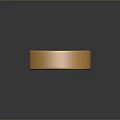 Shiny Golden Ring with Engraved NFT Lettering and Smooth Surface as Stylish Lifestyle Product