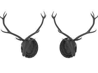 Modern Animal Wall Sculpture 3d model