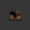 Wooden Boat Model As Water Transport With Display Stand And Classic Craftsmanship