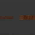 Dark Brown Wooden Cabinet And Multi Layer Bookshelf With Wood Grain Texture