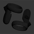 Black Loop Design Wireless Earbuds With Control Buttons And Ergonomic Fit