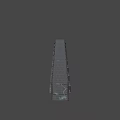 Abandoned Industrial Corridor With Rusted Metal Frames Dark Environment And Endless Tunnel
