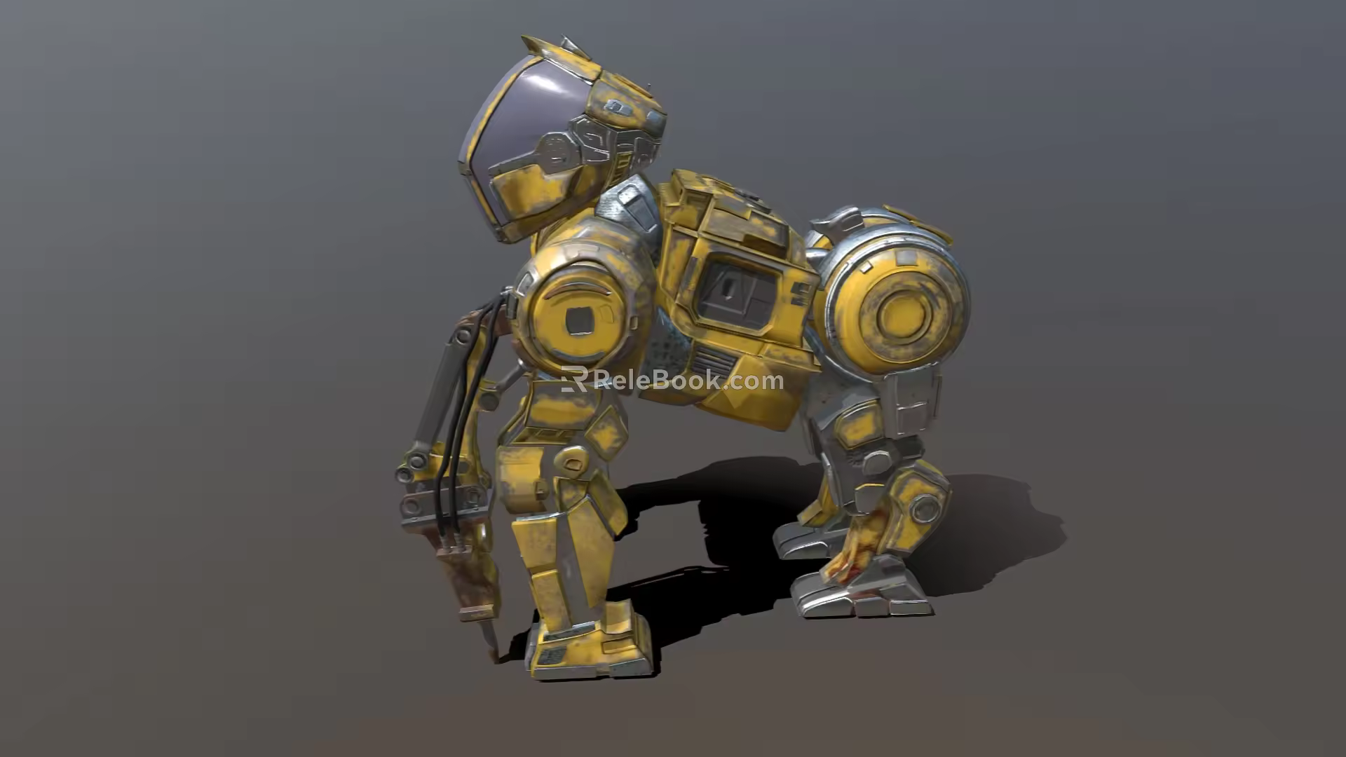 Machine dog machine orangutan machine monkey attack robot science fiction robot future high-tech low face number low model simple model film and television level super realistic 3d model
