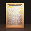 2017 Flagship Store Photo Check-in Spot With Golden Frame Display Case And Text Decorations