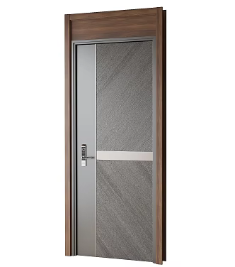 Modern entry door security door 3d model
