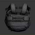 Gray Modern Backpack With Multiple Pockets And Adjustable Shoulder Straps