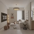 Modern Apartment Living Room Interior With Sofa Coffee Table TV Wall And Decorative Chandelier
