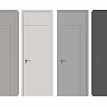 Modern Hinged Doors With Simple Design In Various Colors For Home Interior 3d model