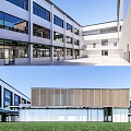 Modern School Simple School 3d model