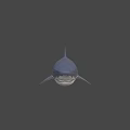 Realistic Great White Shark 3D Model With Lifelike Swimming Pose