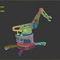 Sturdy Industrial Robotic Arm With Metal Construction Mechanical Joints And Stable Base