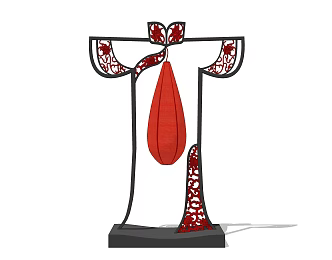 Alien floor lamp 3d model
