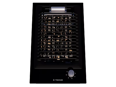 STICHO Electric Kitchen Grill With Adjustable Control And Non Stick Black Surface 3d model