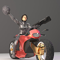 Modern Motorcycle 3d model