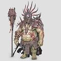 Orc Mage Warlock Shaman 3d model