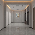 Elevator Hall Hall Reception 3d model