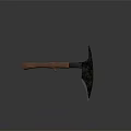 Sharp Axe With Wooden Handle And Metal Blade As Traditional Weapon