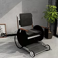 Medical Wheelchair With Ergonomic Design Comfortable Seat And Large Wheels For Indoor Mobility