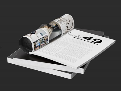 Open the magazine 3d model