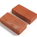 Red Bricks Construction Materials With Textured Surface And Clay Composition 3d model