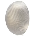 Stylish Silver Oval Wall Light with Intricate Mesh Texture Contemporary Design 3d model