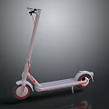 Modern Lightweight Electric Bicycle With White Frame And Red Wheels Design