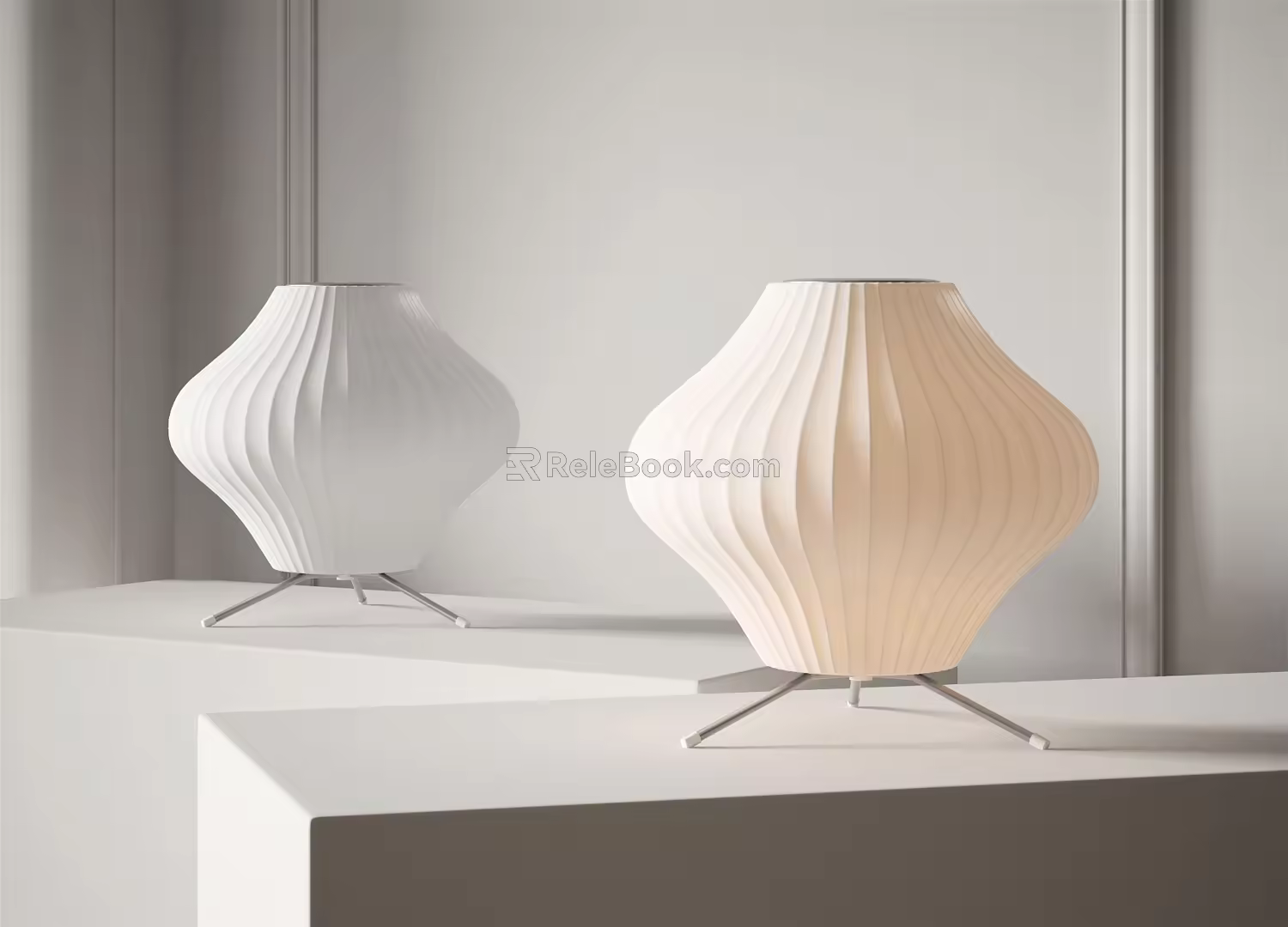 Modern table lamp 3d model