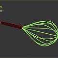 Stainless Steel Whisk With Red Handle For Kitchen Baking And Cooking Needs