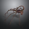 Fantasy Spider Like Creature With Long Legs And Curled Tail 3d model