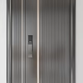 Modern Security Doors With Various Designs Electronic Locks And Metallic Texture 3d model
