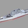 imaginary enemy PBR us navy zumwalt class guided missile destroyer Zumwalt stealth destroyer 3d model