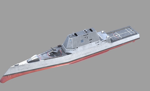 imaginary enemy PBR us navy zumwalt class guided missile destroyer Zumwalt stealth destroyer 3d model