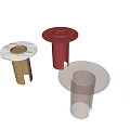 Modern side table metal bedside table side table corner combination 3d model