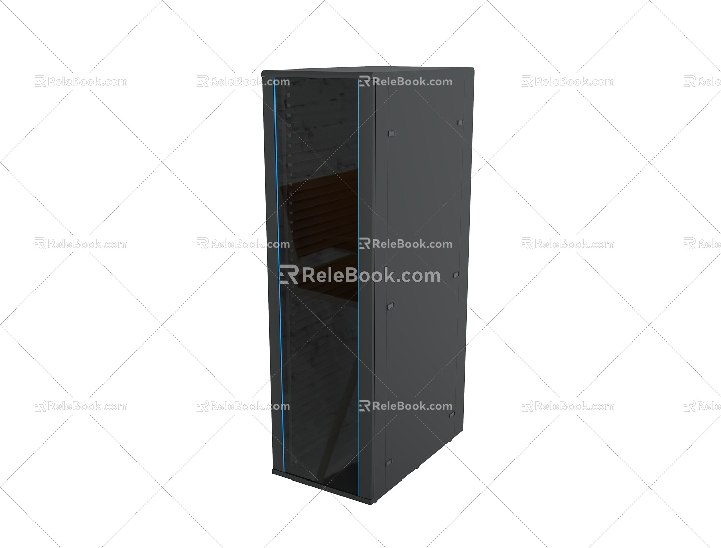 42U modern server industrial computer cabinet 3d model