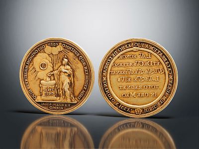 Modern Gold Medal 3d model